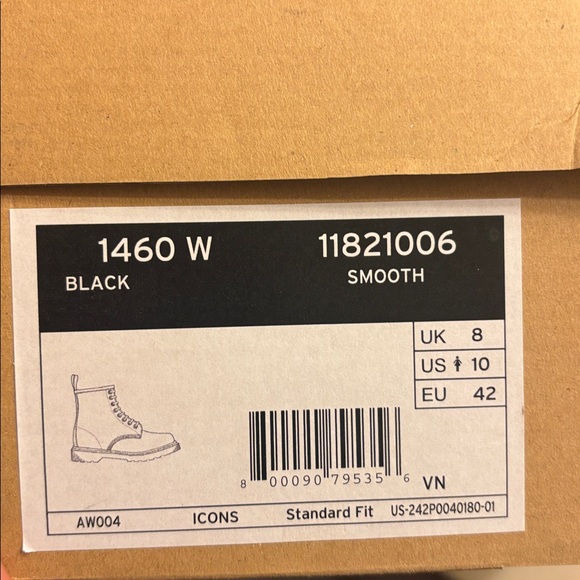 Dr. Martens Black Combat Boots - Picture 4 of 4